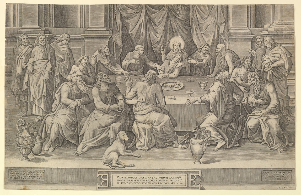 Den sista måltiden, 1564. av Gaspare Osello
