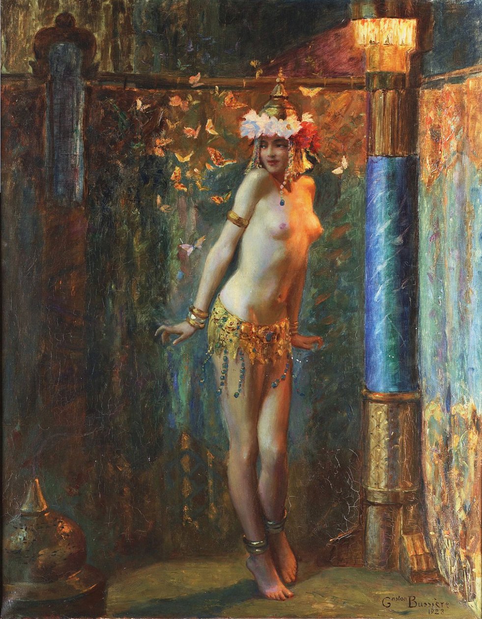  La danse de Salome ou les papillon dorn  av Gaston Bussiere