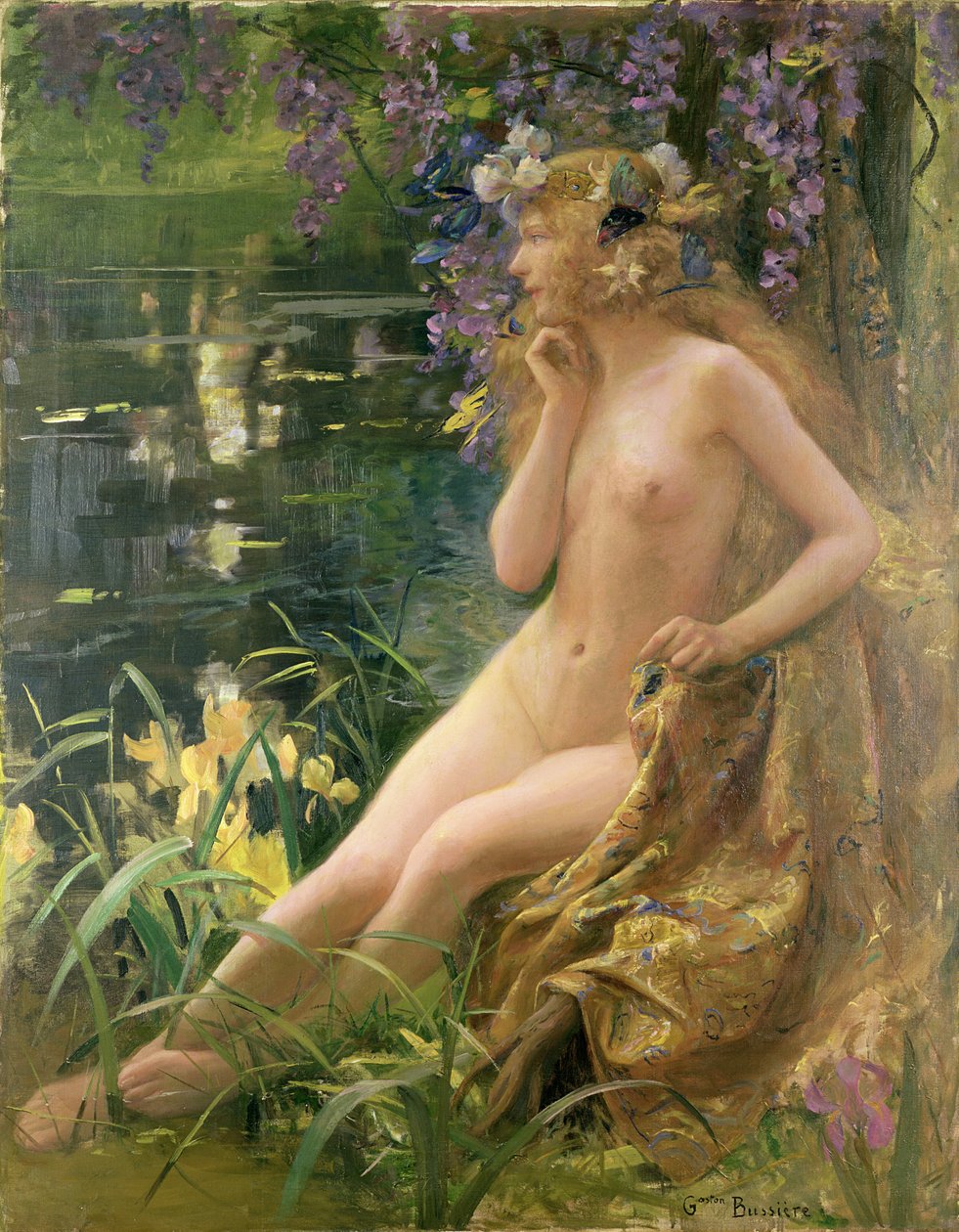 Vattennymf av Gaston Bussiere
