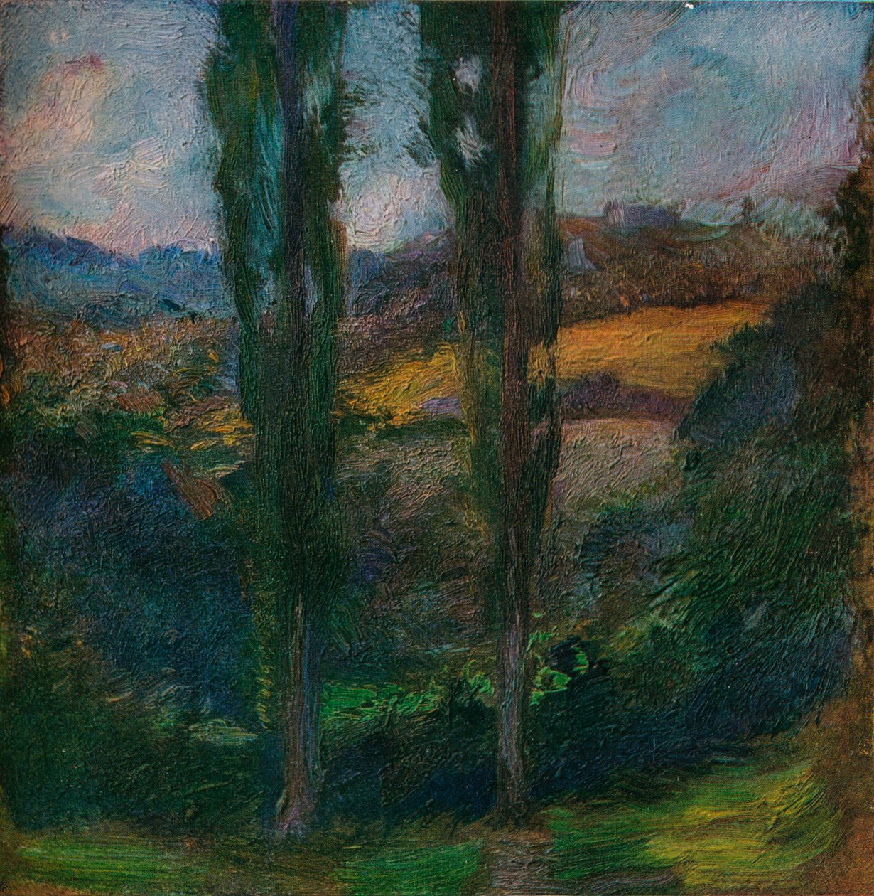 Poplar Normandie, c1905 av Gaston La Touche