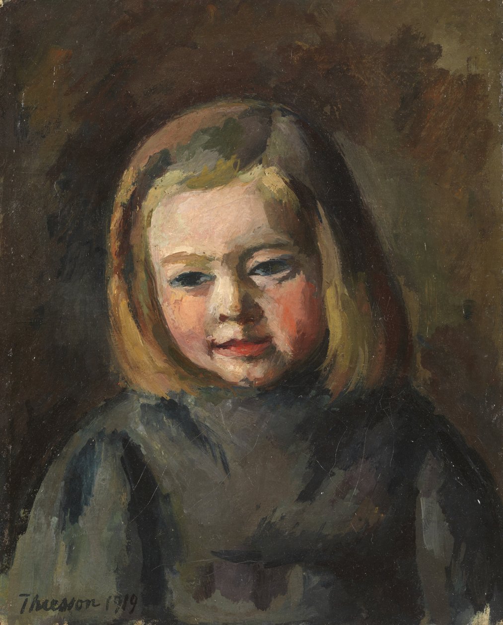 Chef för en ung flicka, 1919 av Gaston Thiesson