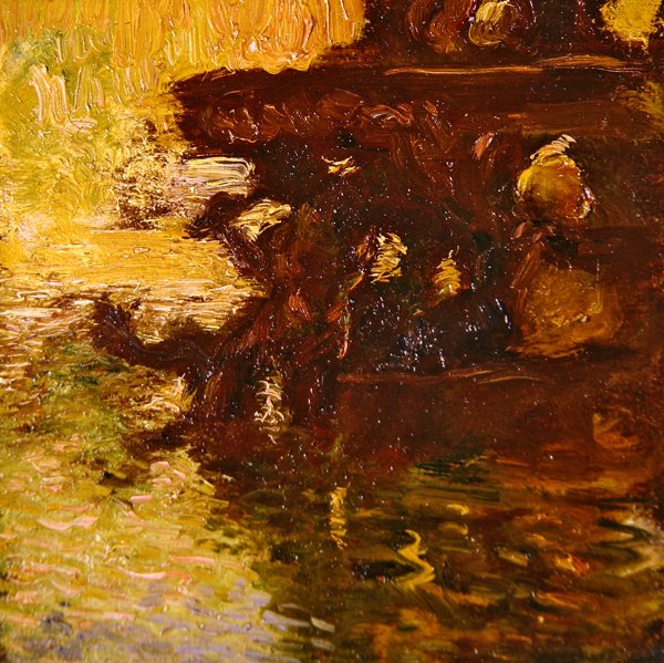 Trädgårdsscen av Gaston de la Touche