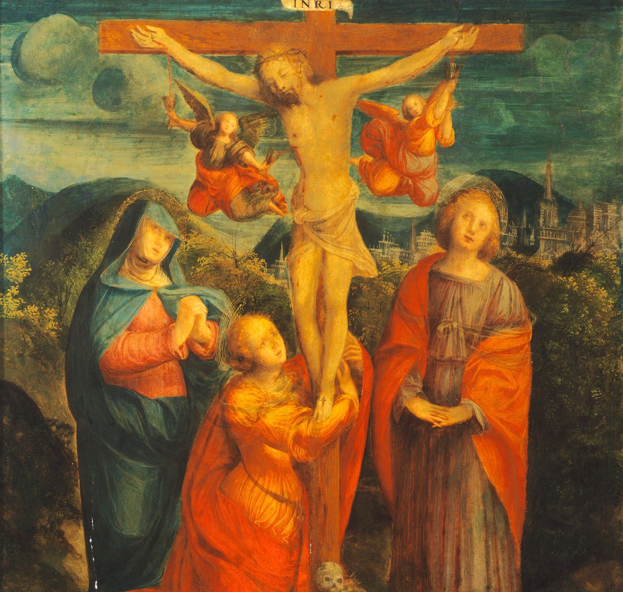Crucifixion, av Gaudenzio Ferrari (1470-1546) av Gaudenzio Ferrari