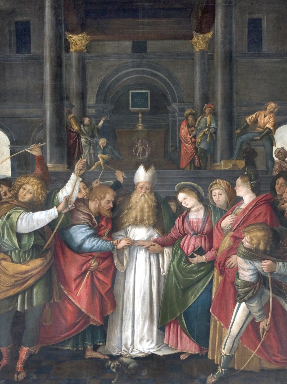 Jungfruns äktenskap, c.1525 av Gaudenzio Ferrari