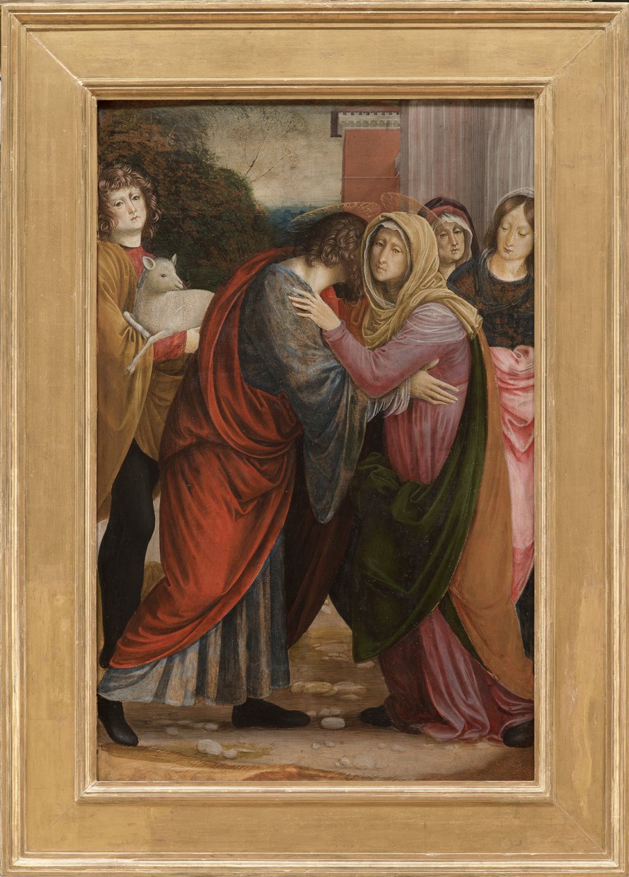 Möte vid Golden Gate, 1508-09 av Gaudenzio Ferrari
