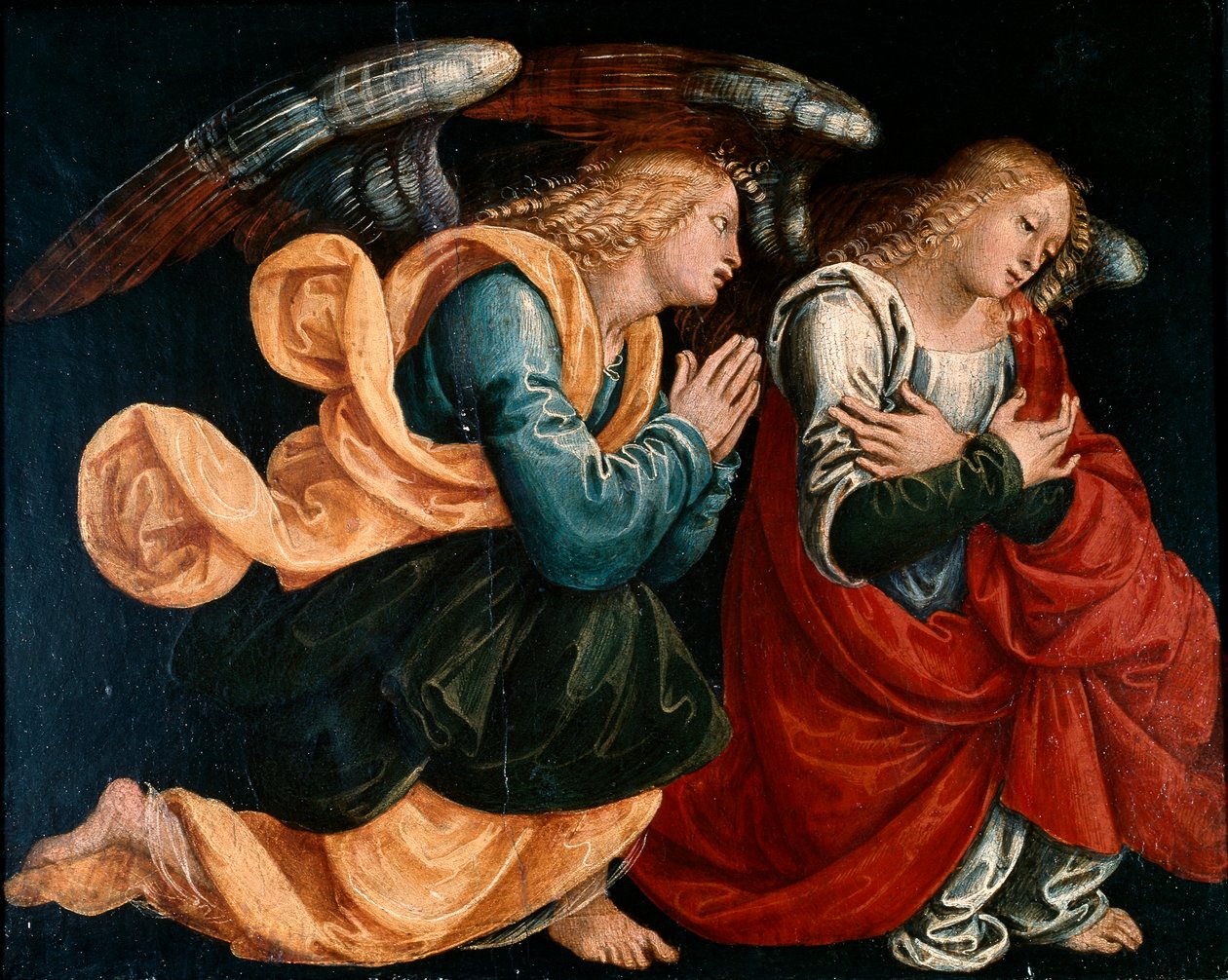 Beande änglar, av Gaudenzio Ferrari (ca 1470-1546) av Gaudenzio Ferrari