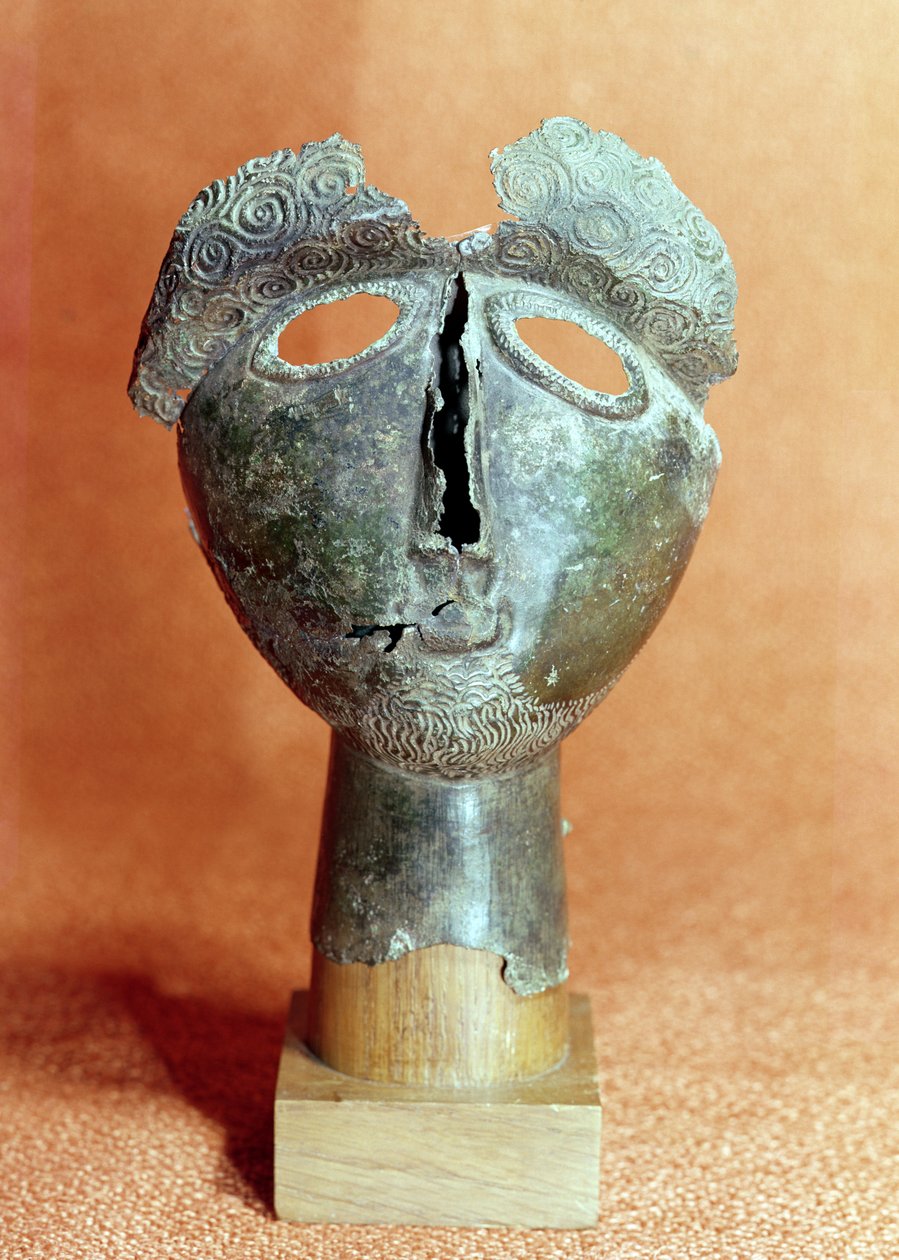 Mask av en pyreneisk gudomlighet, från Montouse (brons) av Gaulish