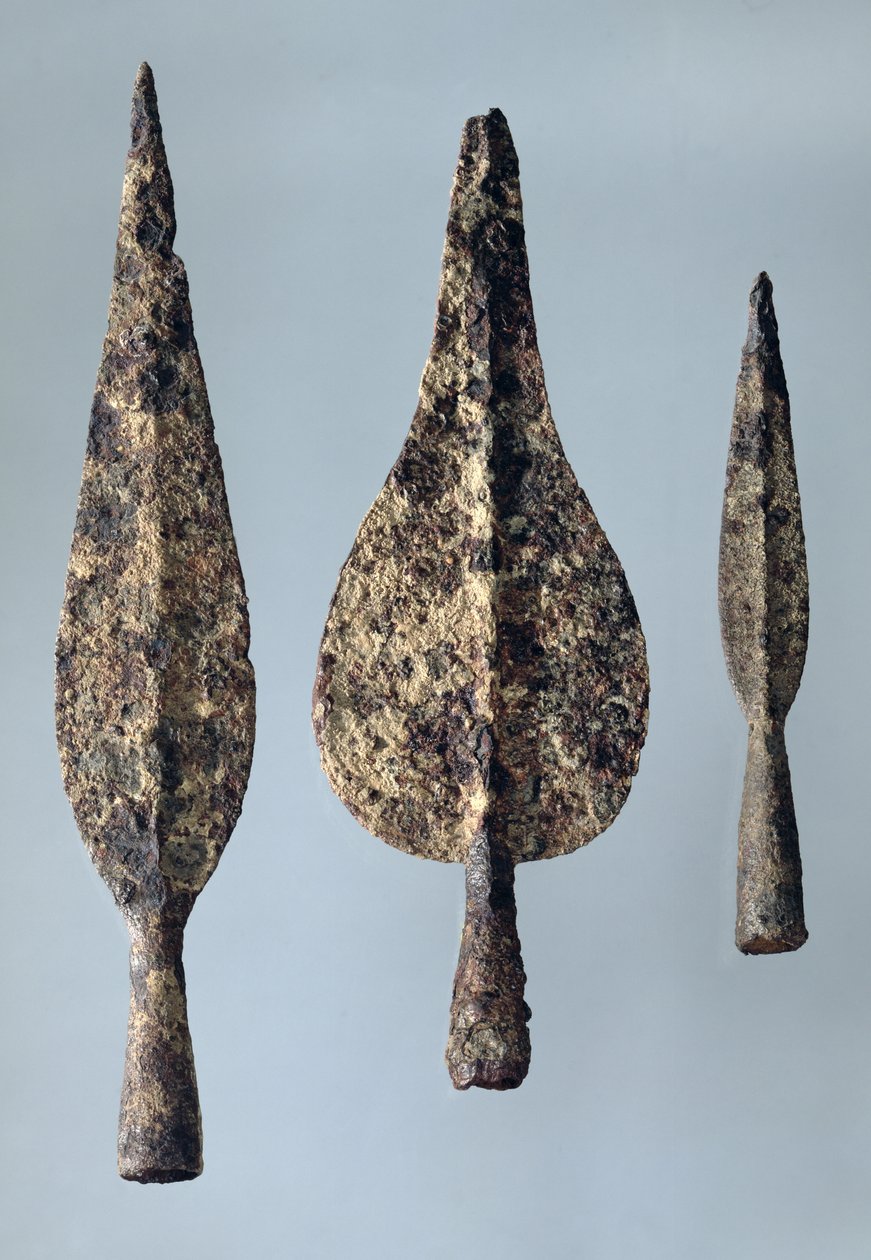 Lance and Javelin Heads, 475-300 f.Kr. (brons) av Gaulish