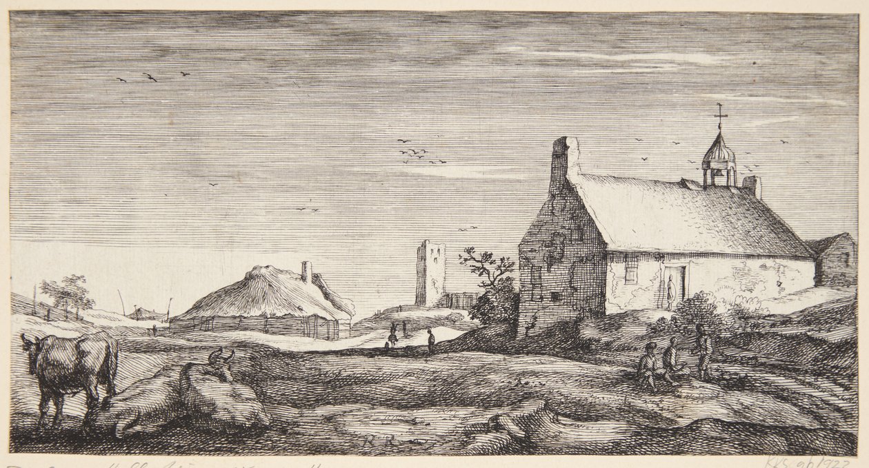 Den nya kyrkan i Muiderberg av Geertruyt Roghman
