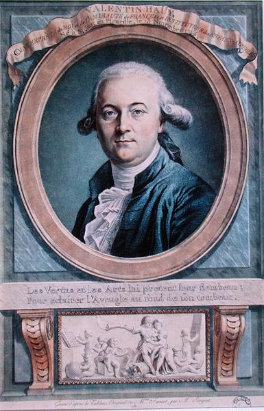 Porträtt av Valentin Hauy (1745-1822) av Genevieve (after) Favart