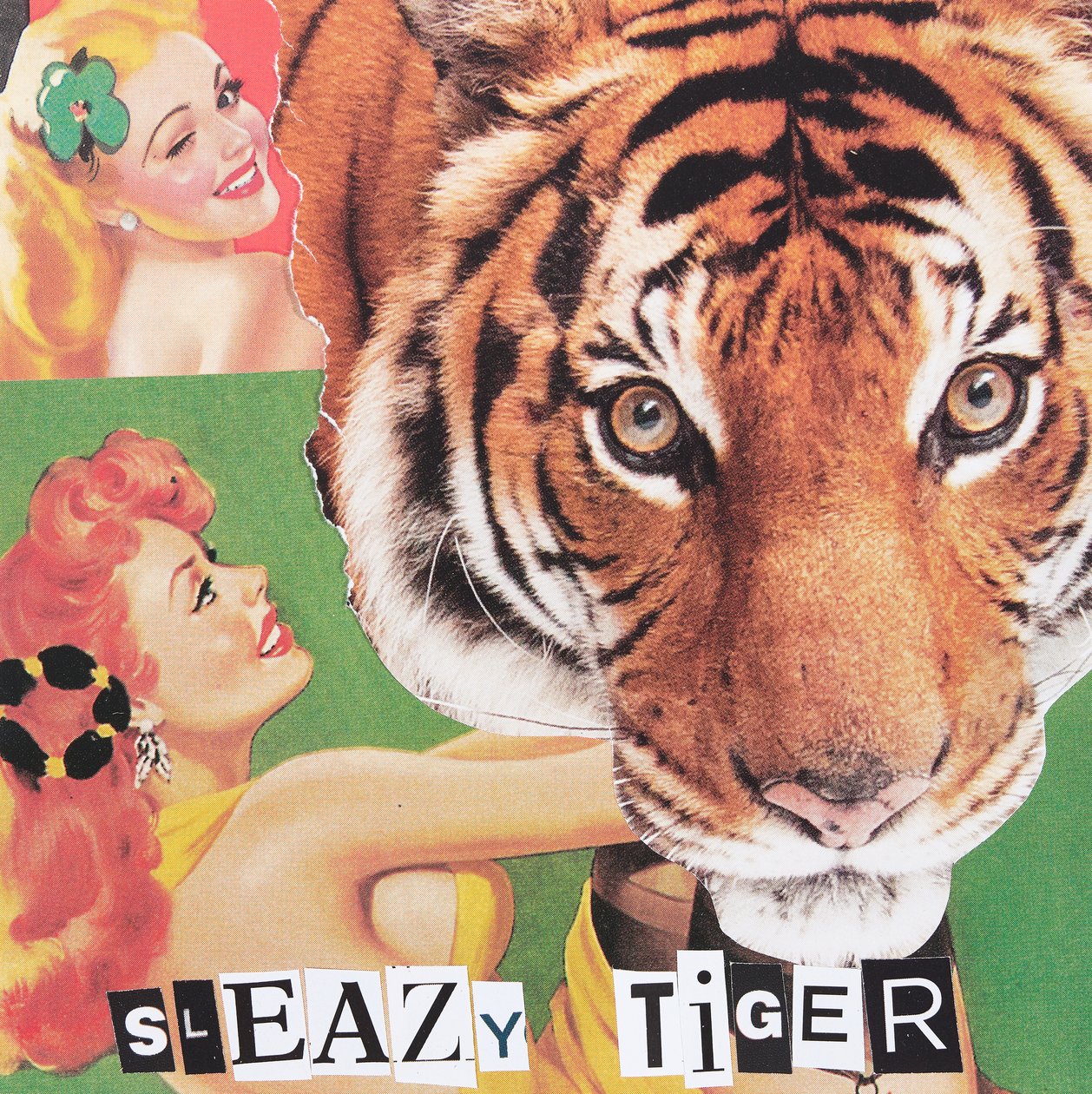Sleazy Tiger, 2019 (collage) av Genevieve French