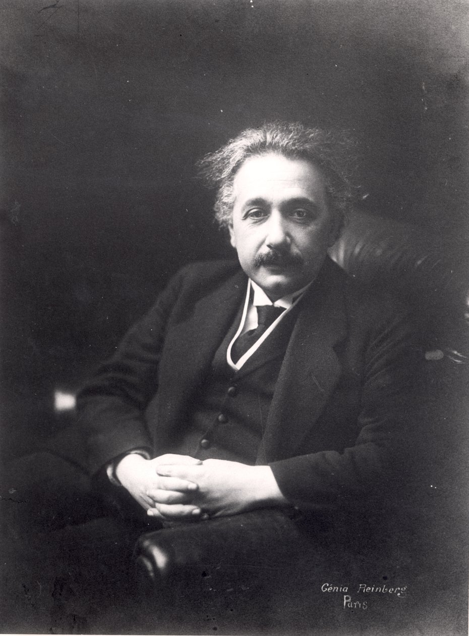 Albert Einstein (1879-1955) c.1922 av Genia Reinberg