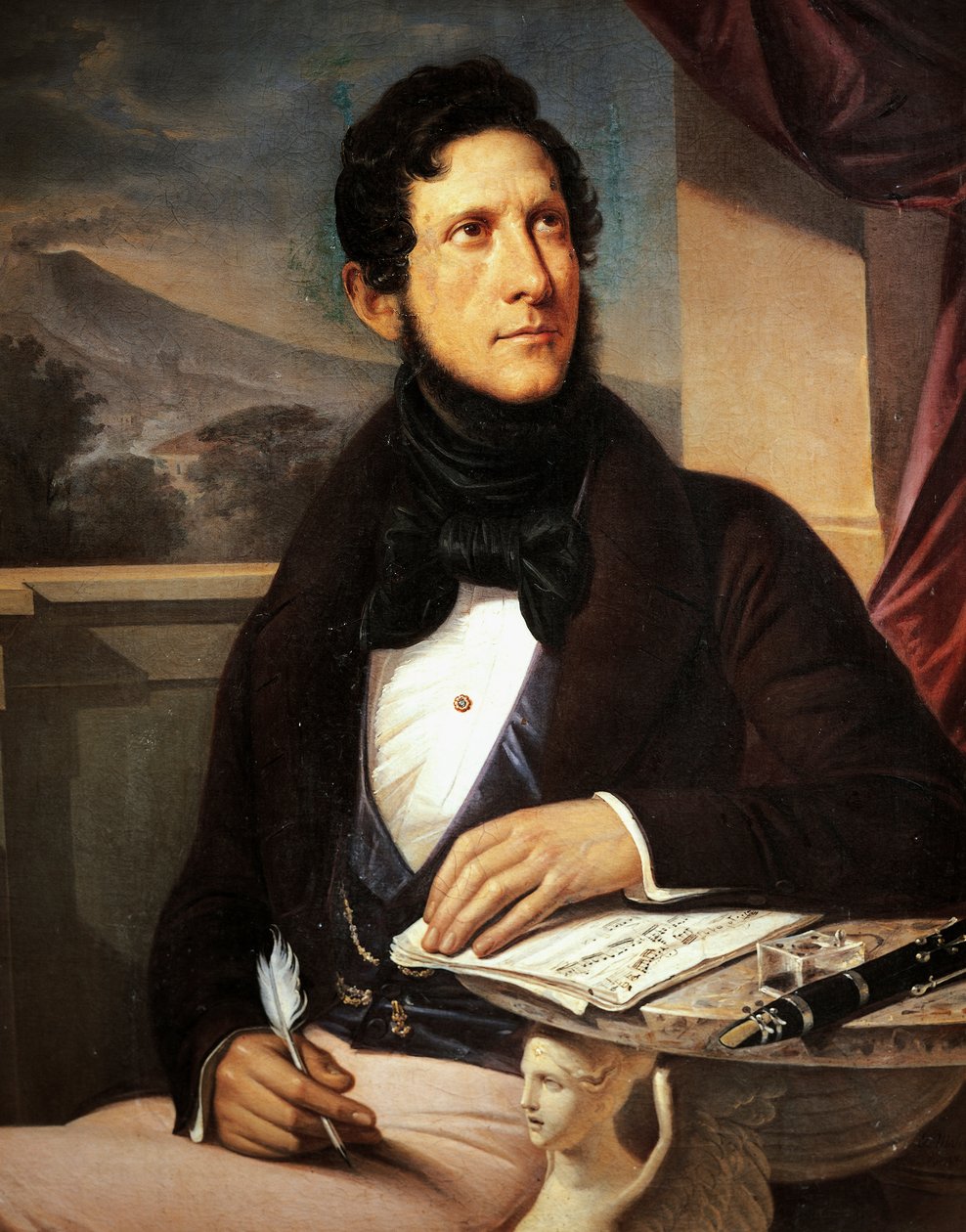 Porträtt av Gaetano Donizetti (Bergamo av Gennaro Ruo
