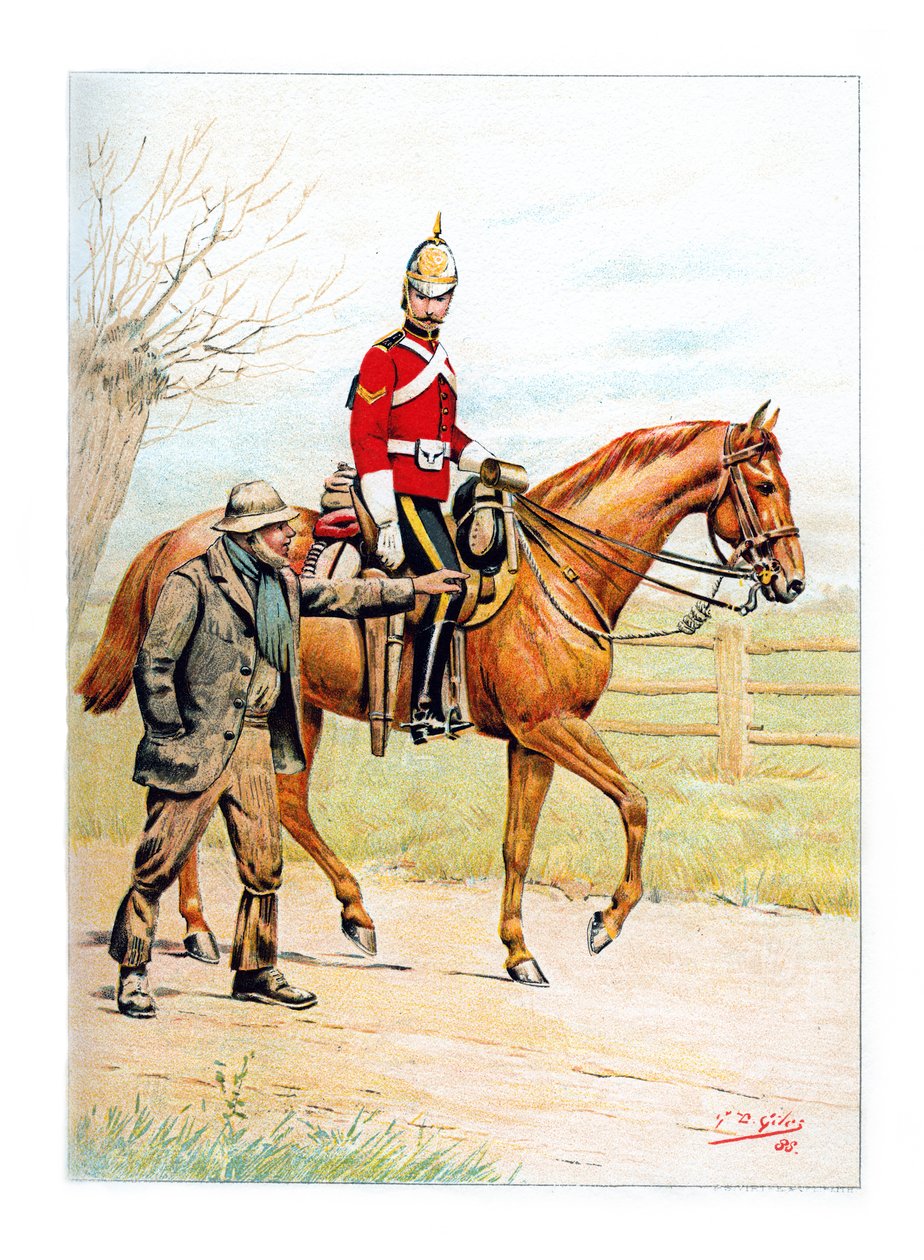 1st Royal Dragons, c1890. av Geoffrey Douglas Giles