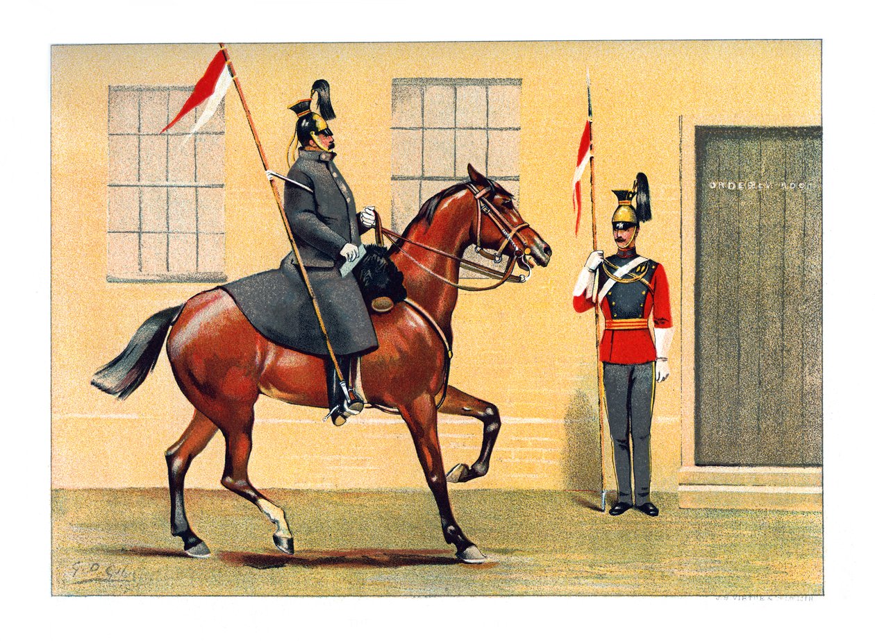 The 16th Queens Lancers, c1890. av Geoffrey Douglas Giles