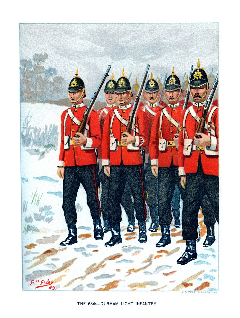 Det 69:e Durham Light Infantry, c1890. av Geoffrey Douglas Giles