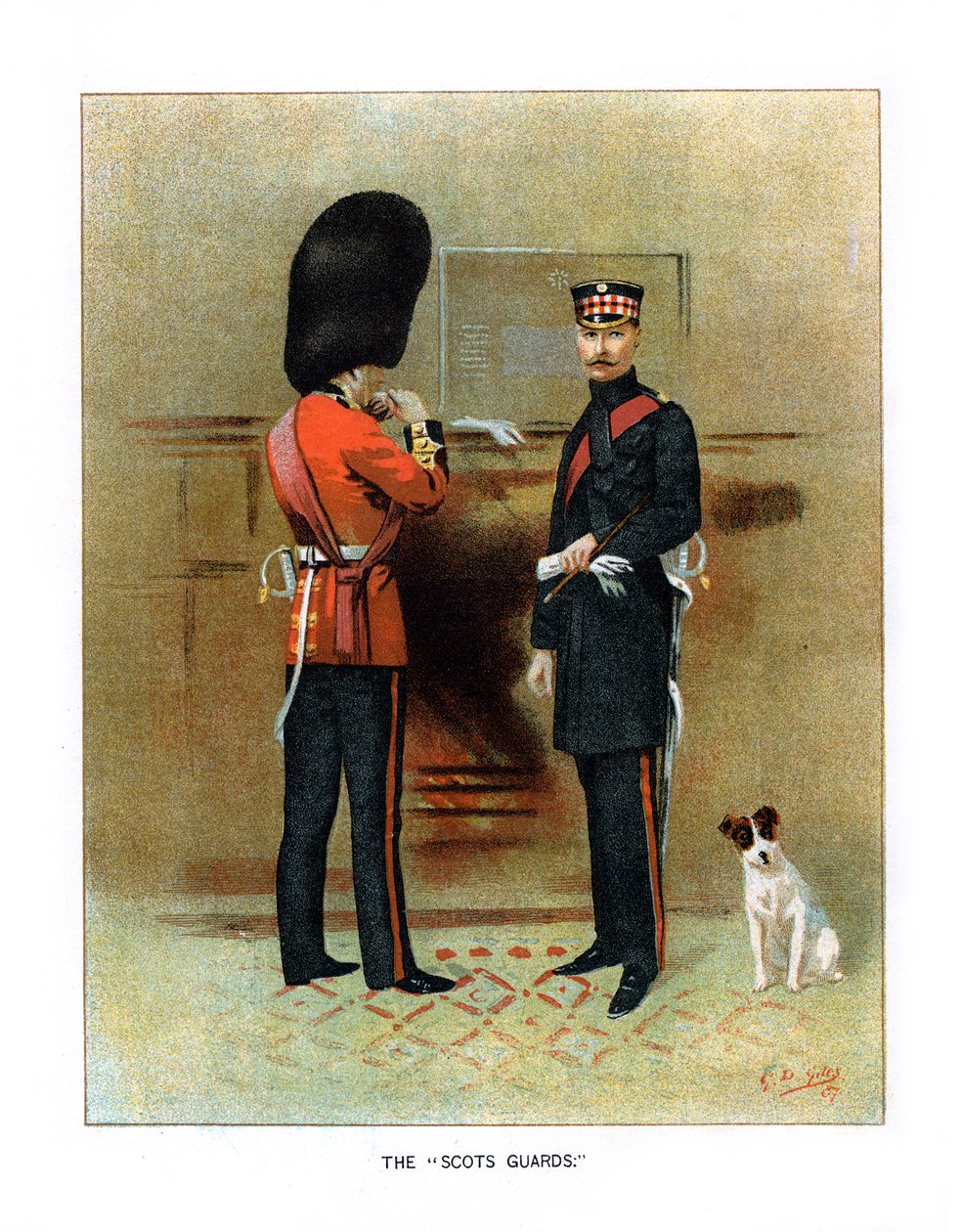 Skottgardet, ca 1890. av Geoffrey Douglas Giles