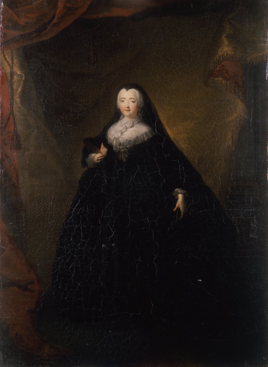 Kejsarinnan Elizabeth i svart domino, 1748 av Georg Christoph Grooth