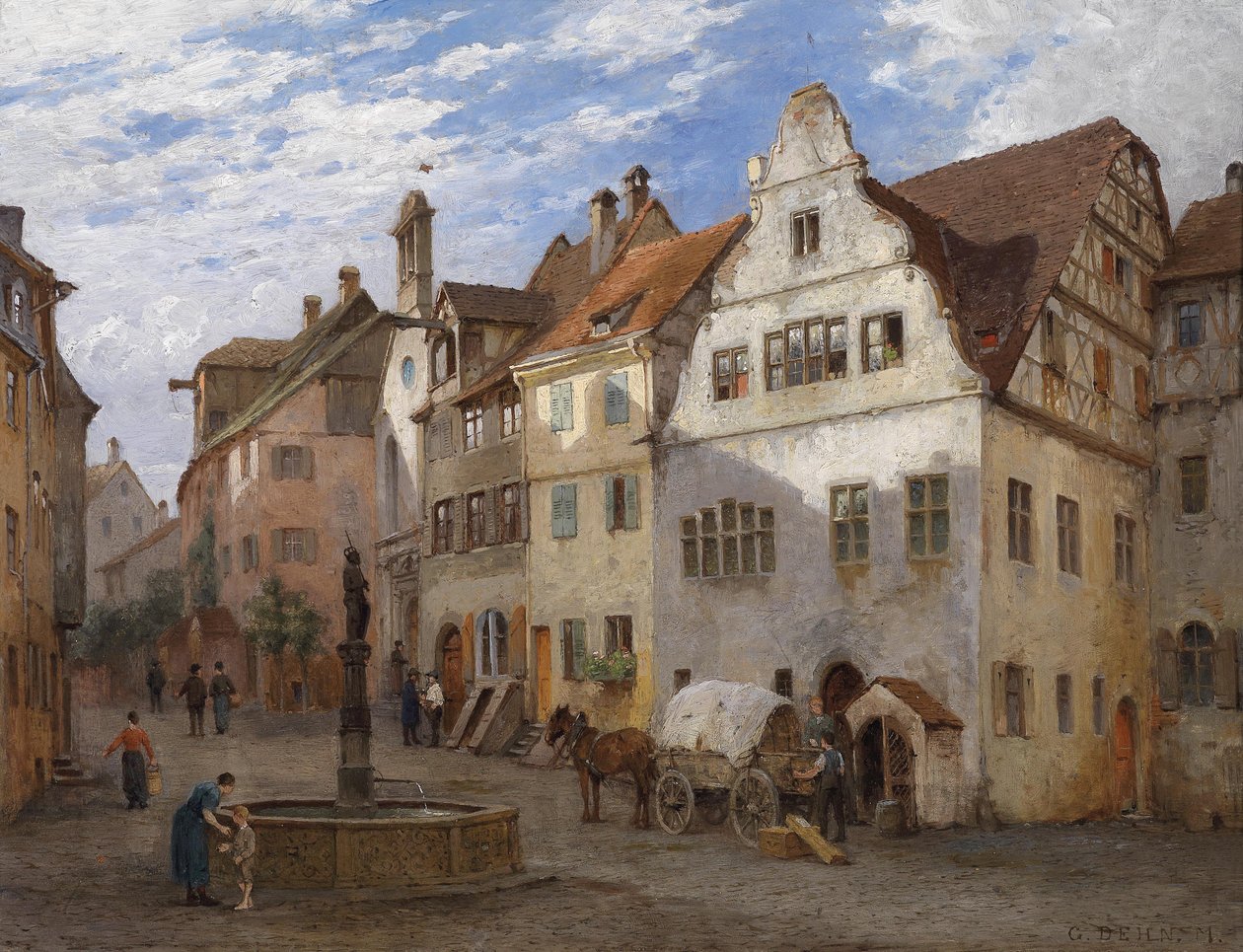 Altstadtgässchen av Georg Dehn