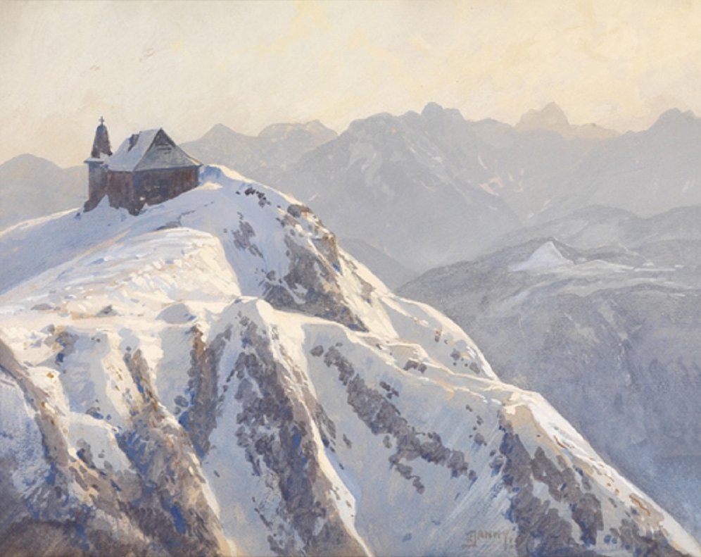  Kirche am Dobratsch av Georg Janny