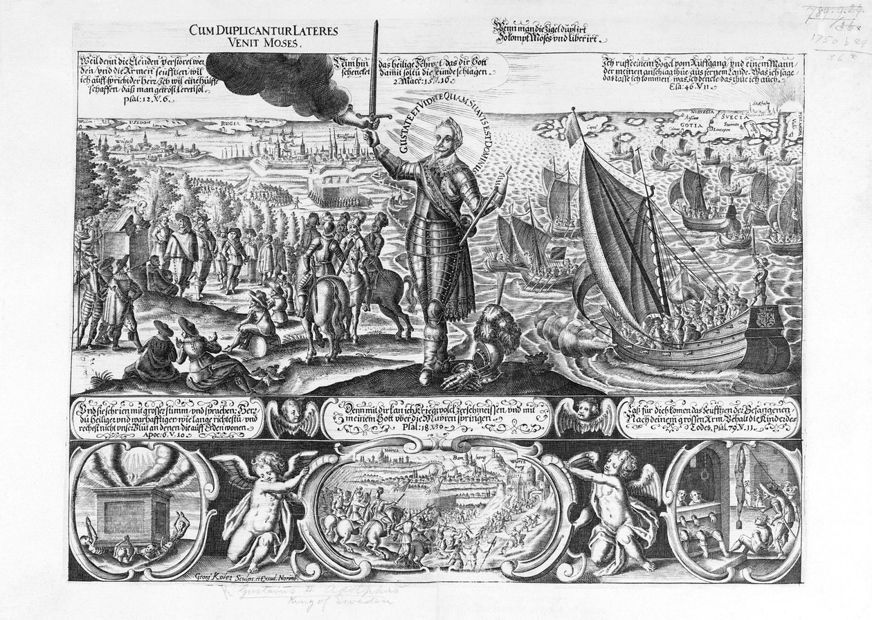 Gustavus Adolf landsteg i Stralsund 1630 av Georg Koler