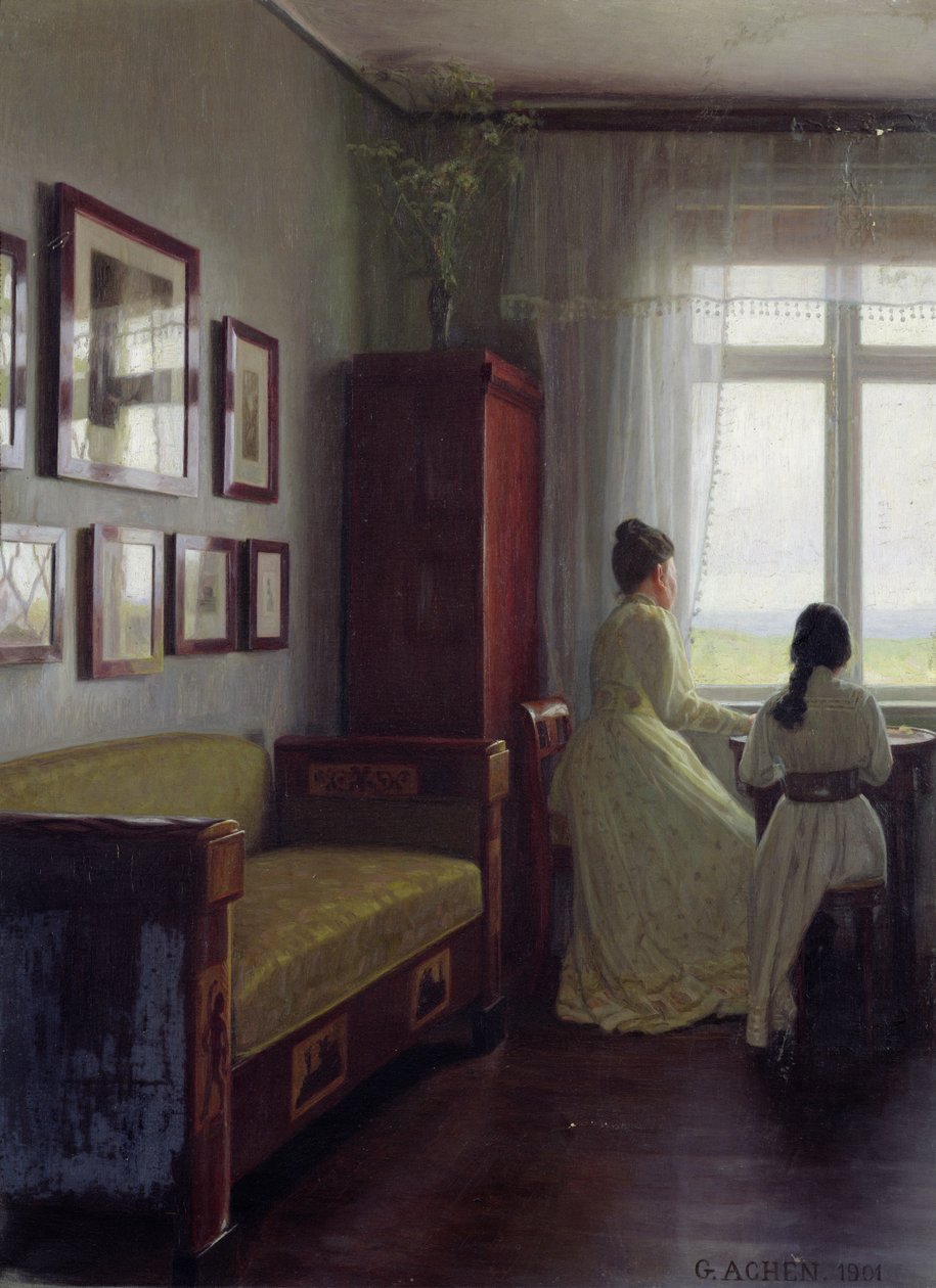 Interiör, 1901 av Georg Nicolai Achen