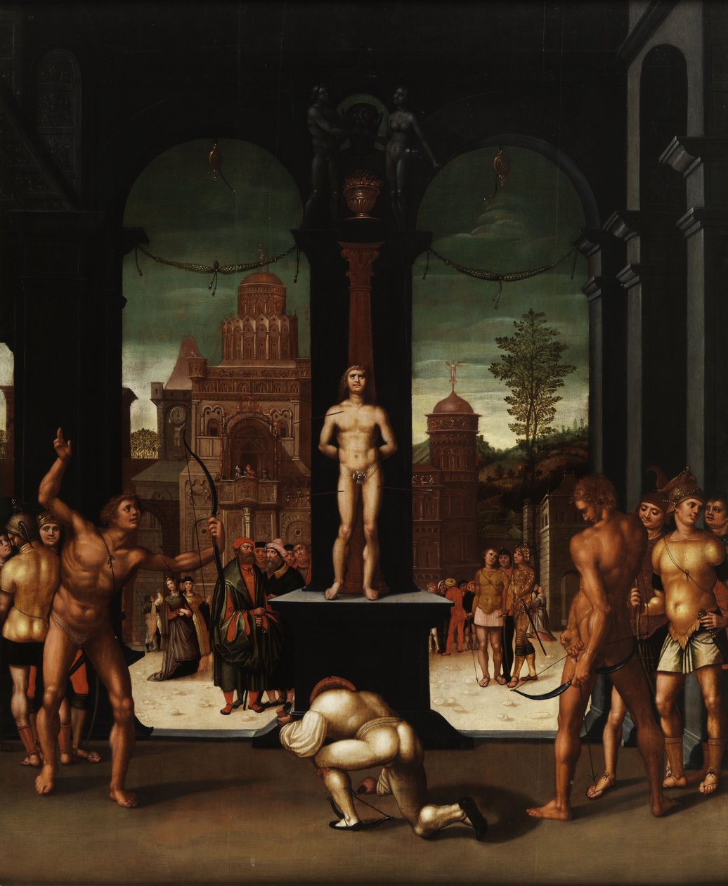 The Martyrdom of Saint Sebastian av Georg Pencz