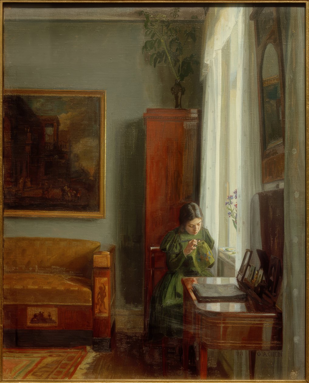 Interiör av Georg Nicolai Achen
