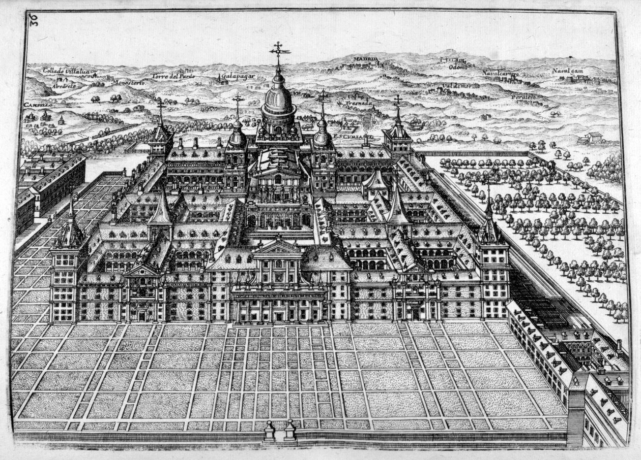 Slottsdesign, 1664 av Georg Andreas Bockler