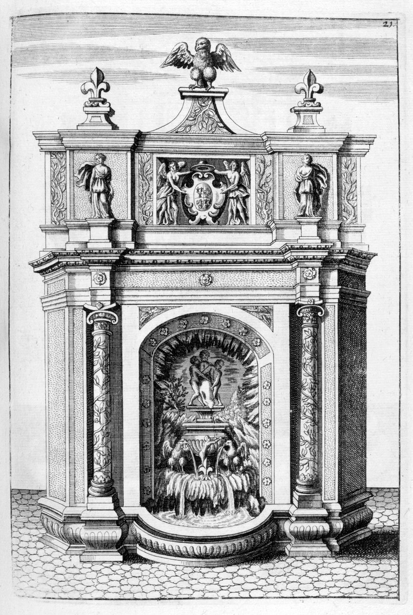 Fontändesign, 1664 av Georg Andreas Bockler