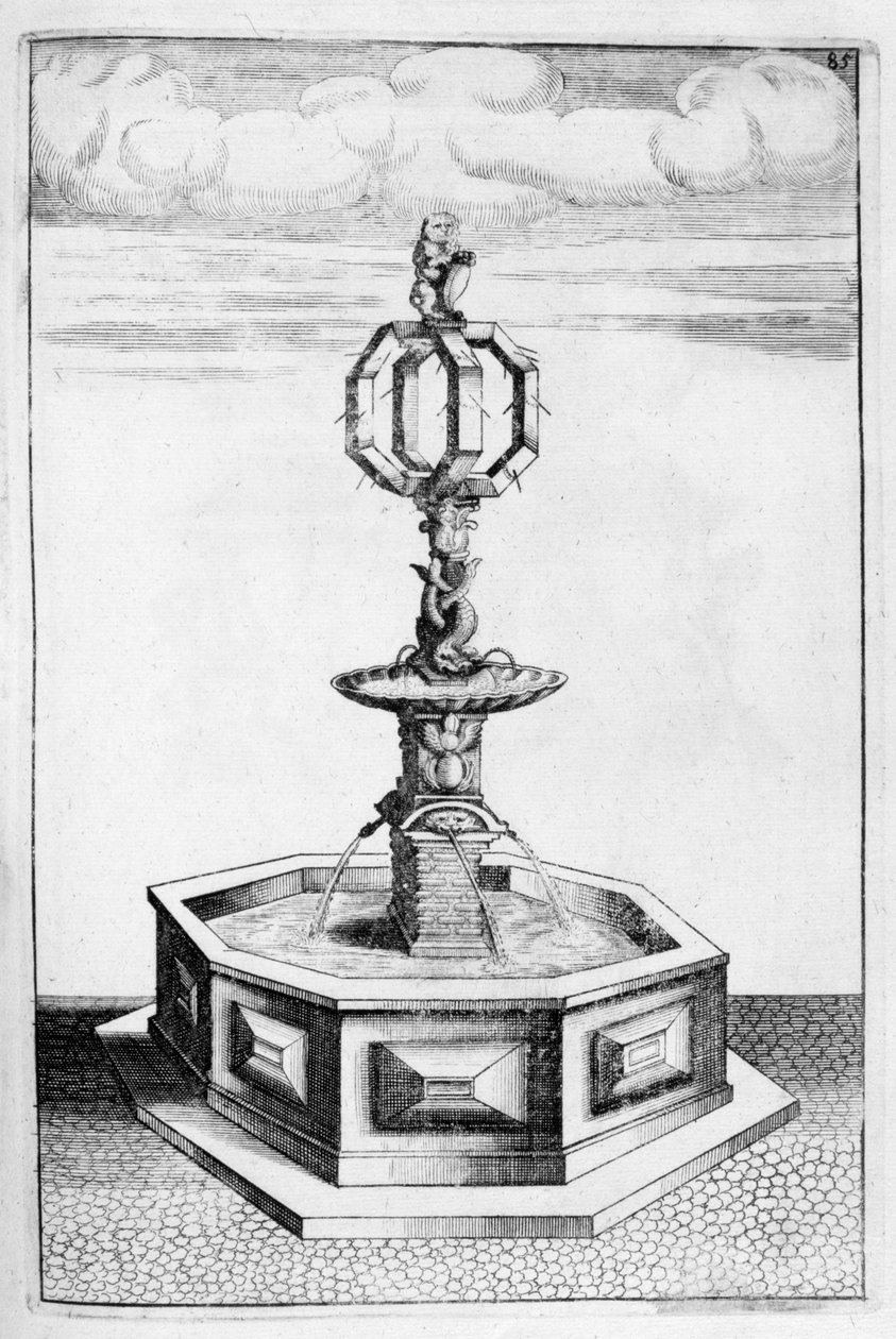 Fontändesign, 1664 av Georg Andreas Bockler