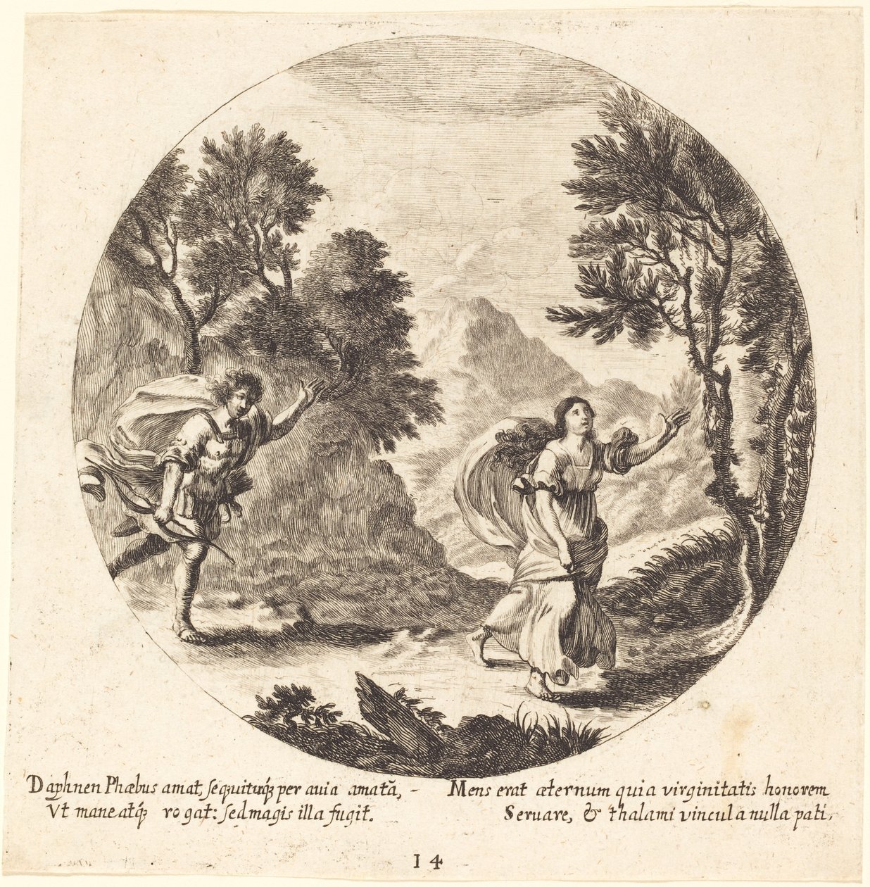 Apollo och Daphne av Georg Andreas Wolfgang the Elder