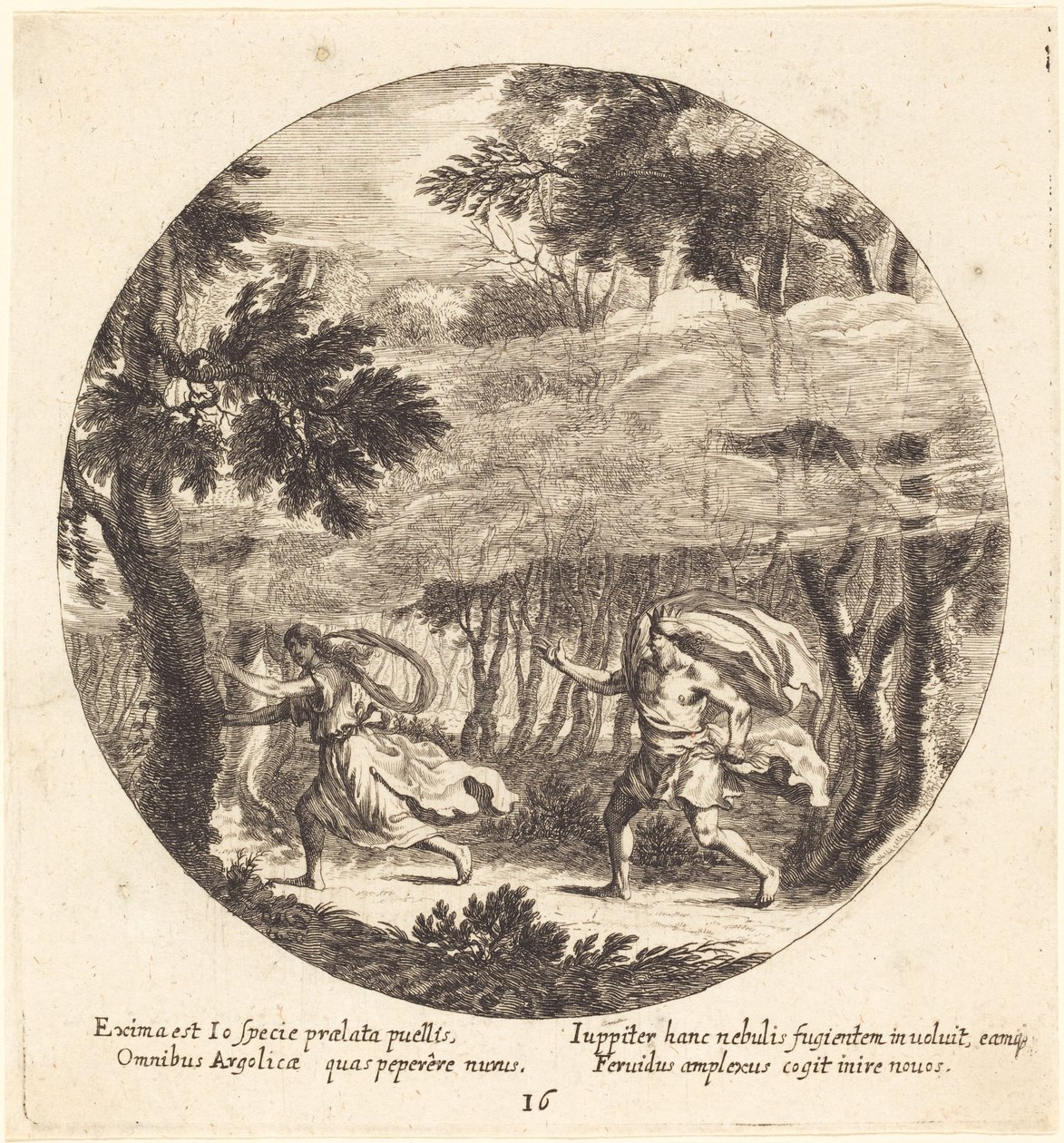 Jupiter och Io av Georg Andreas Wolfgang the Elder