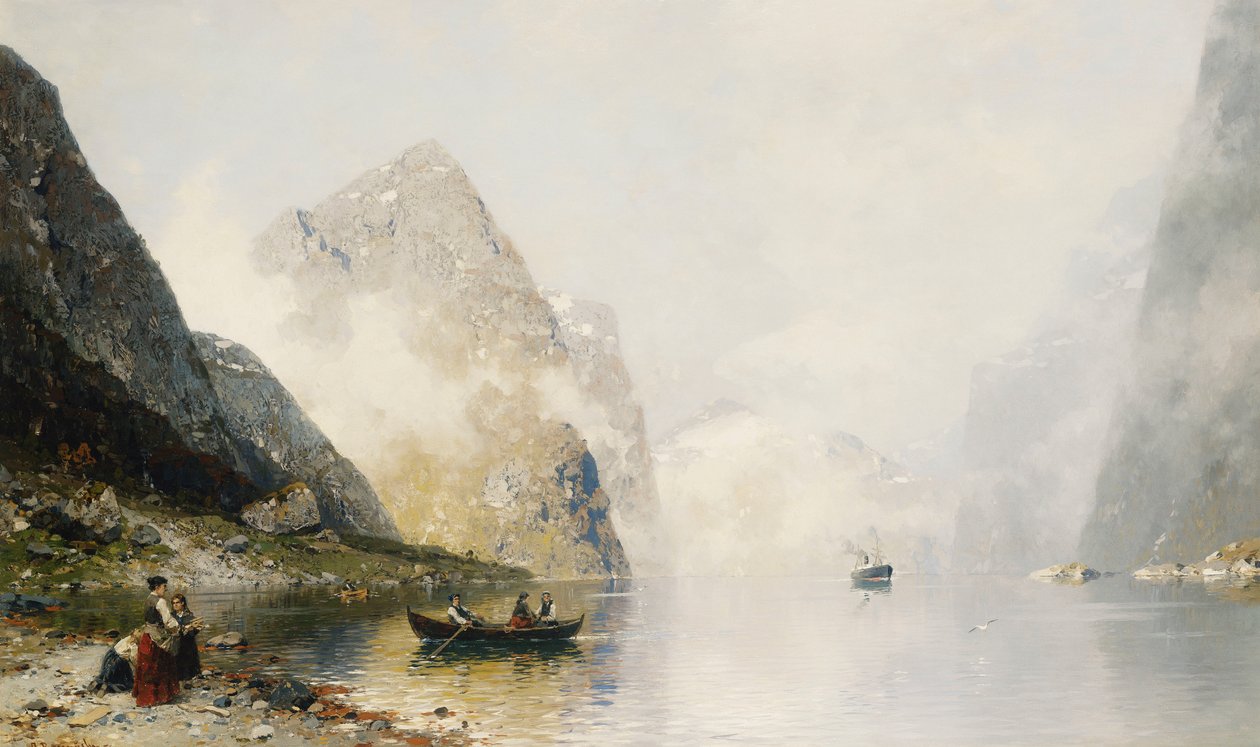 En fjordscen av Georg Anton Rasmussen