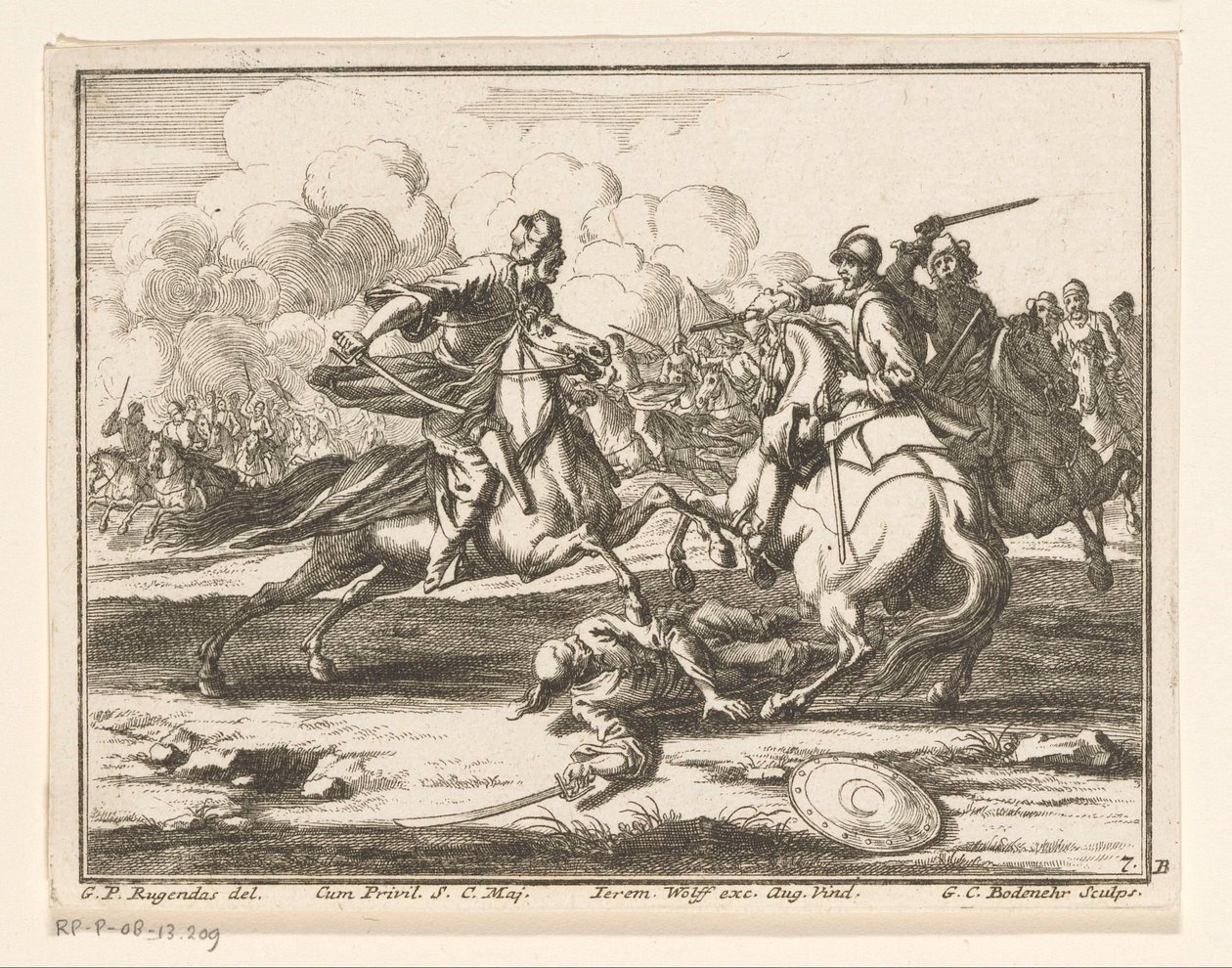 Ridstrid mot ottomaner Ryttare (serietitel) av Georg Conrad Bodenehr