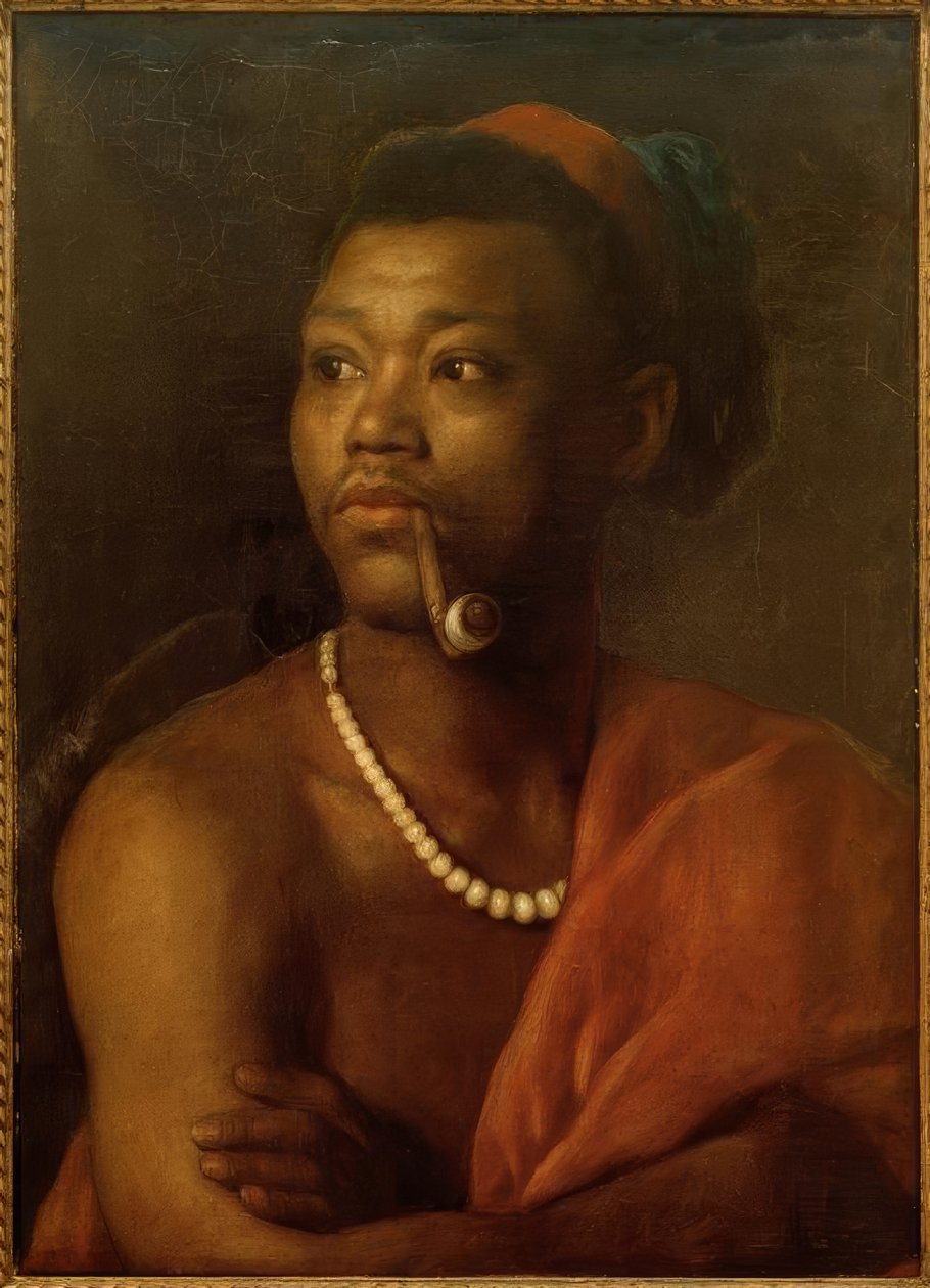 Porträtt av en mulatt av Georg Cornicelius