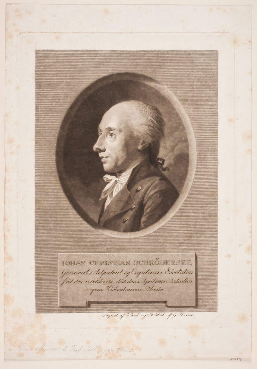 Sjöofficer J. C. Schrødersee av Georg Haas