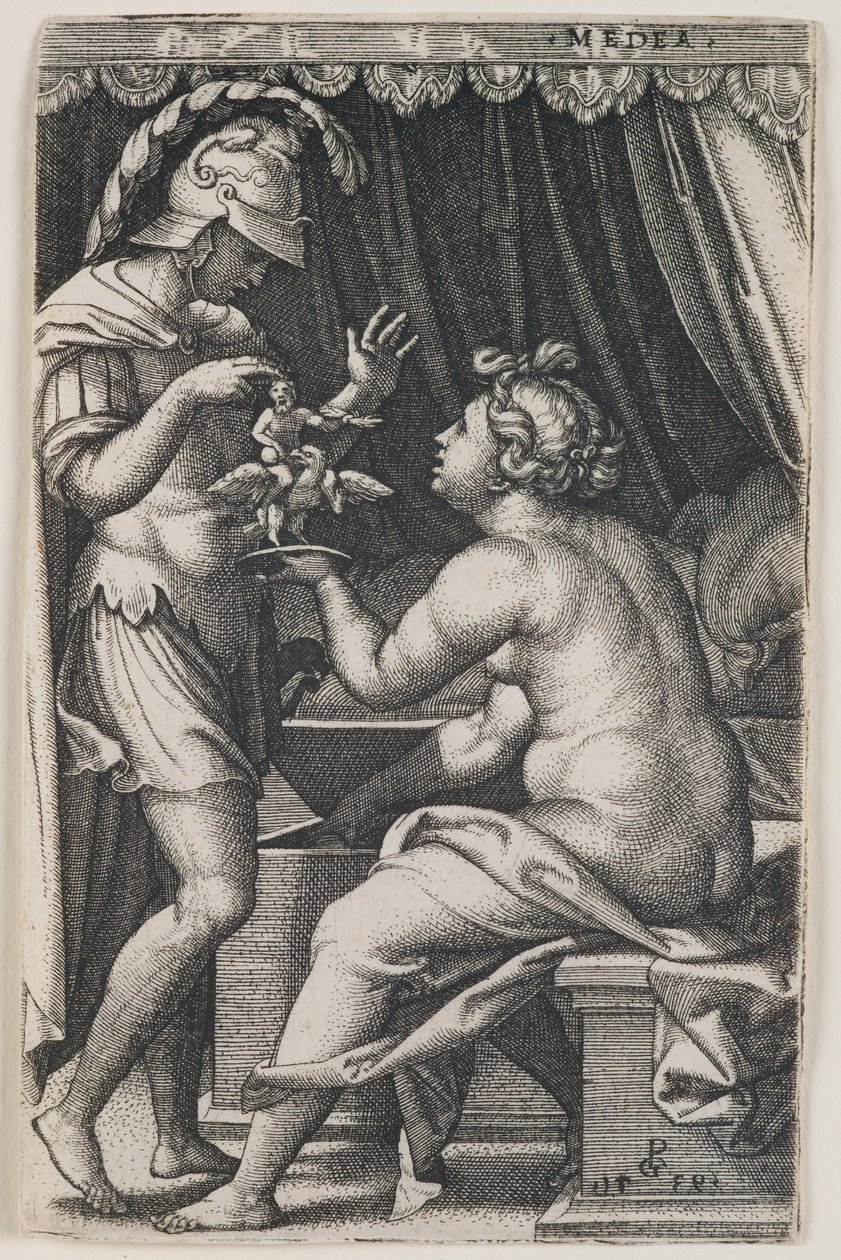 Medea och Jason av Georg Pencz