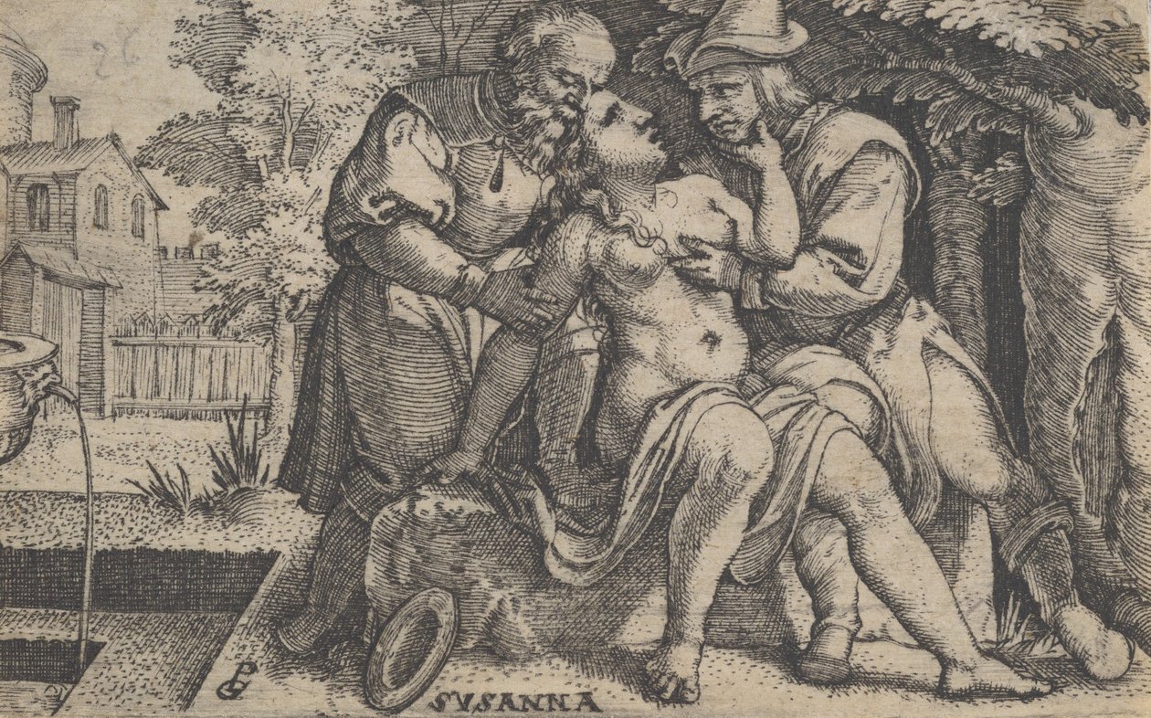 Susanna och de äldre. av Georg Pencz