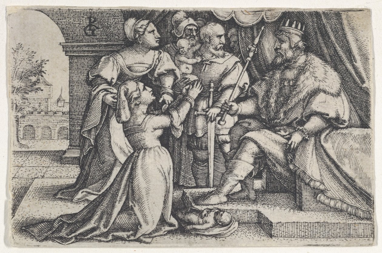Salomos dom. av Georg Pencz