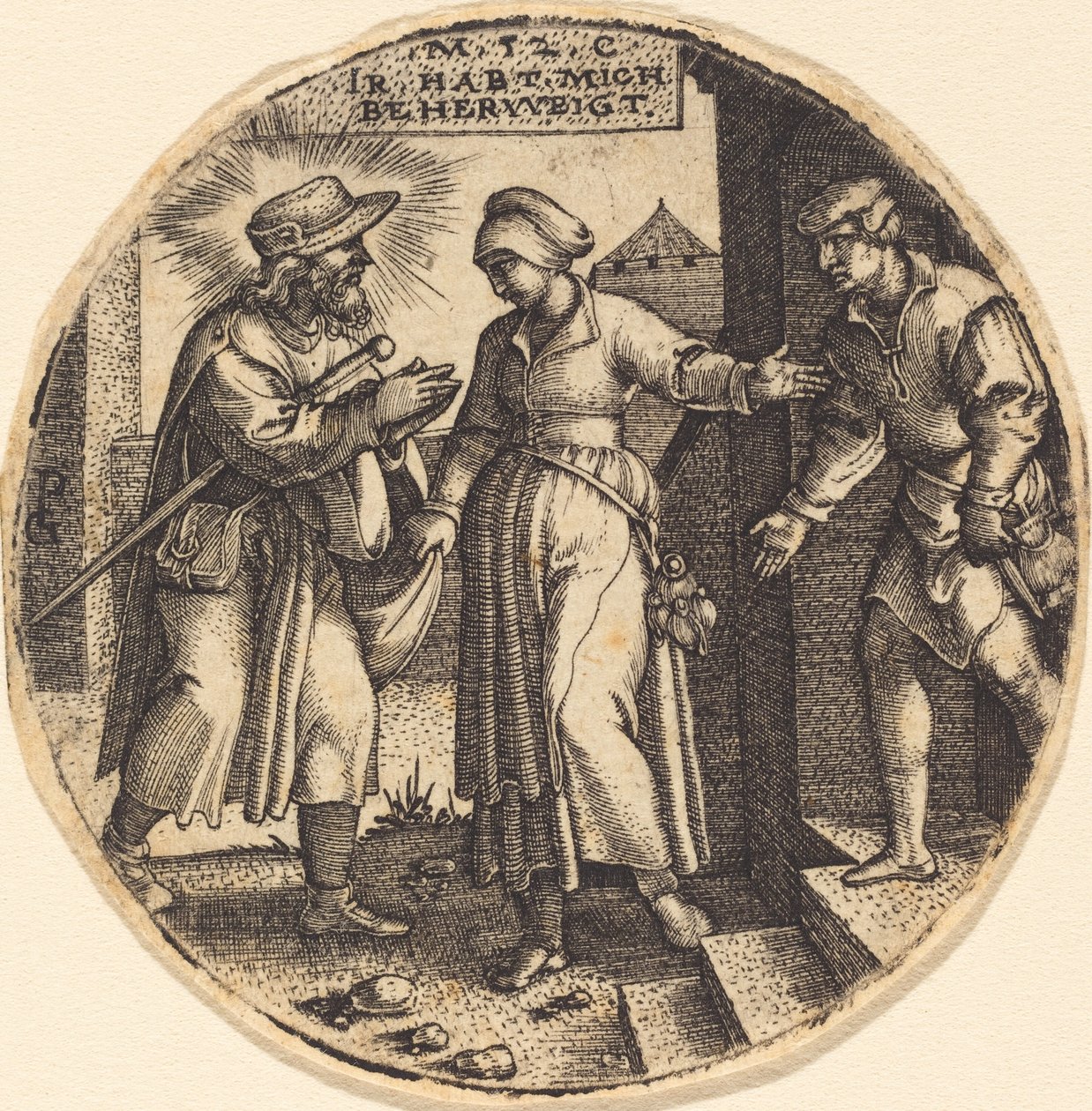 Att hysa pilgrimerna av Georg Pencz
