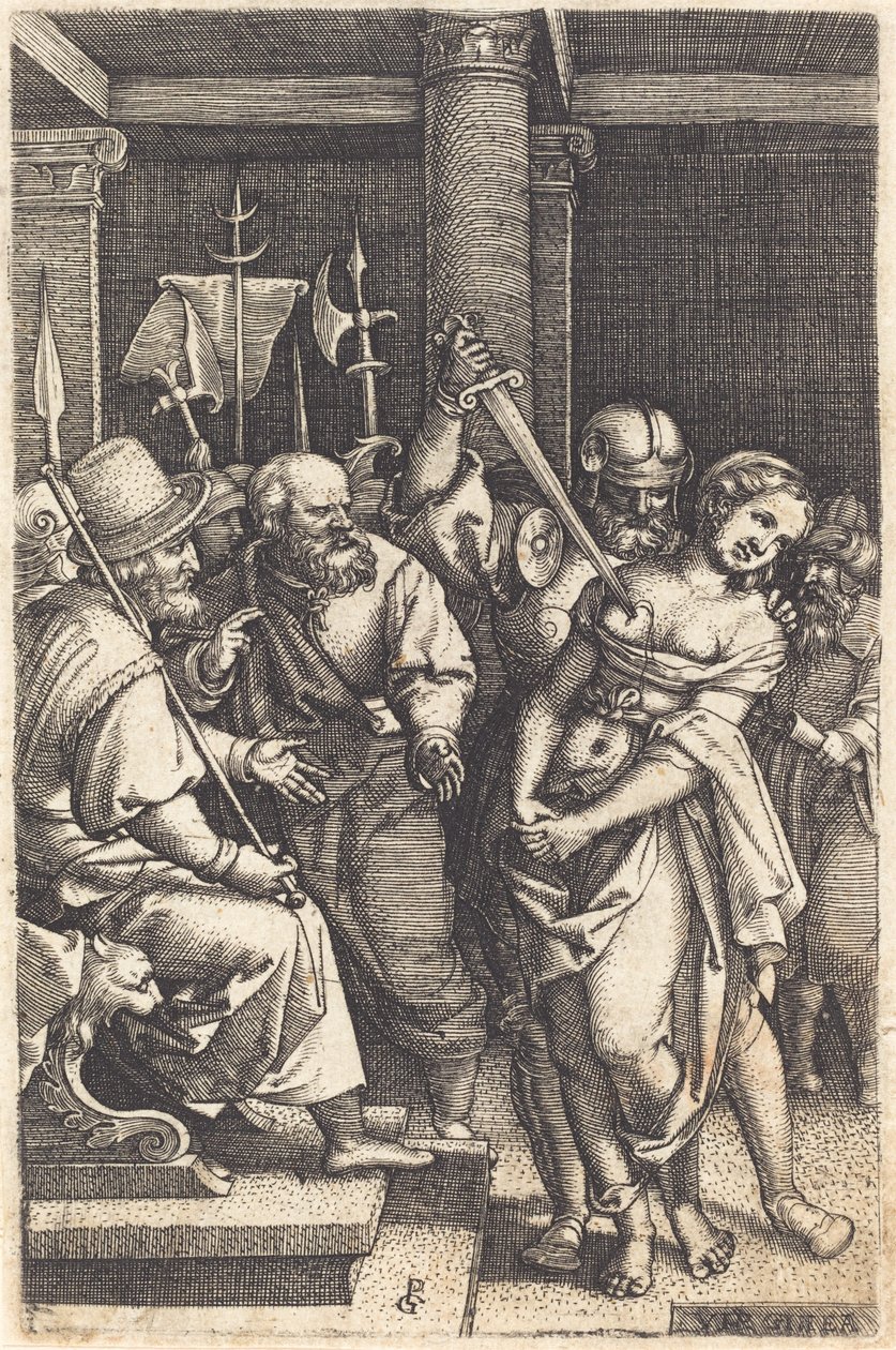 Virginius dödar sin dotter av Georg Pencz