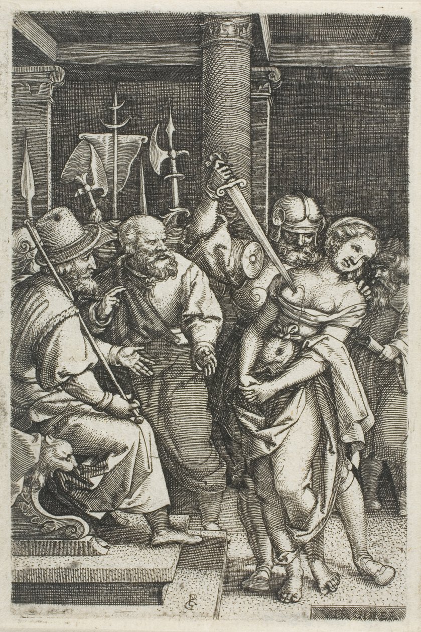 Virginius dödar sin dotter av Georg Pencz
