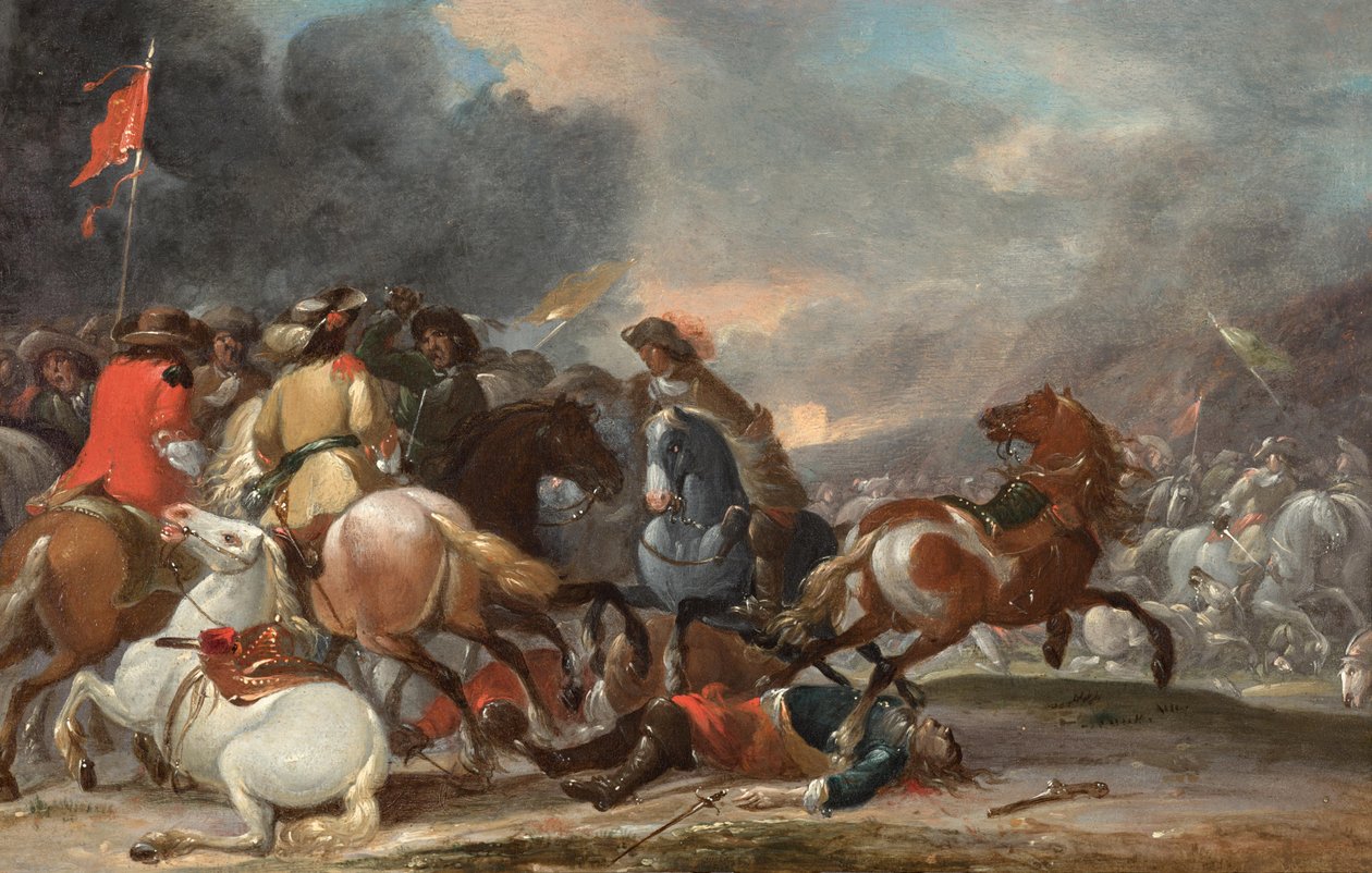 Ryttarstrid av Georg Philipp Rugendas