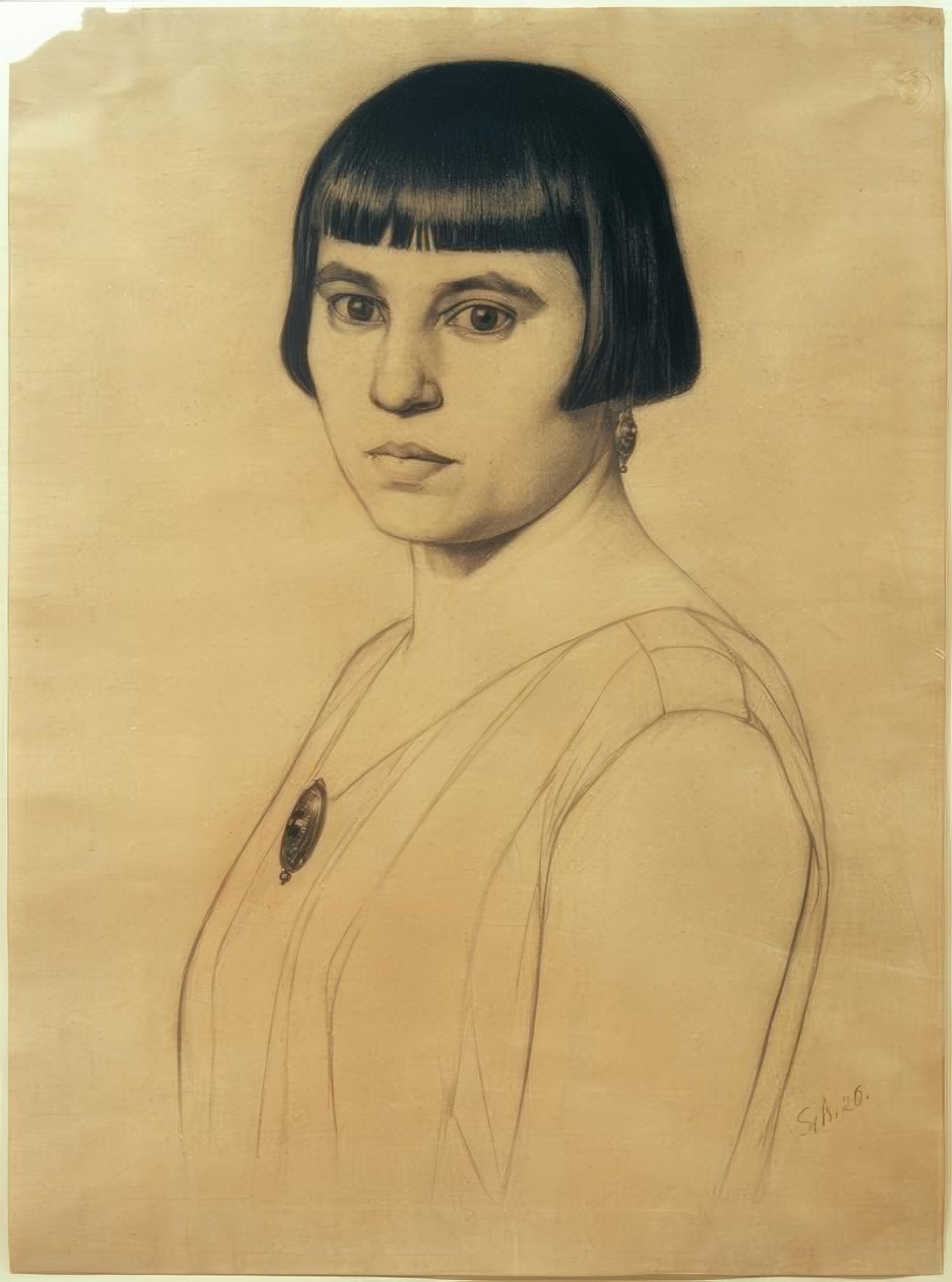G.Scholz, porträtt av Elisabeth Scholz av Georg Scholz