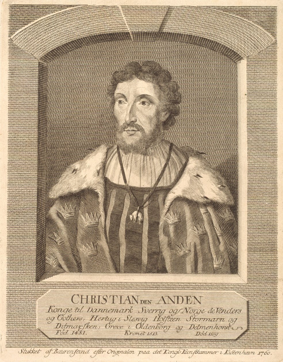 Kristian II av Georg Vilhelm Baurenfeind