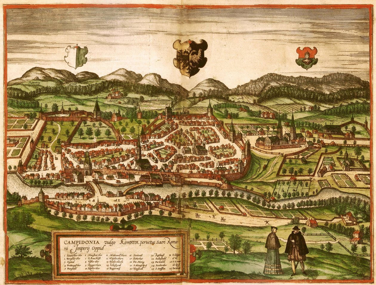 Kempten av Georg and Hogenberg Franz (1535 90) Braun