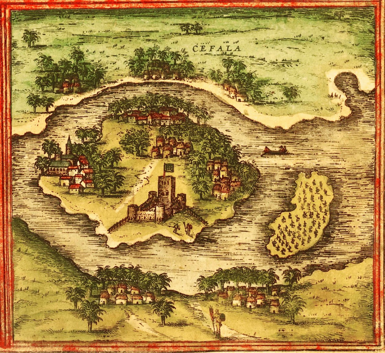 Moçambique av Georg and Hogenberg Franz (1535 90) Braun