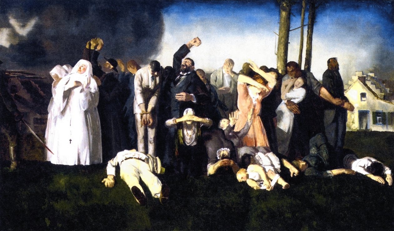  Massacre at Dinantn av George Wesley Bellows