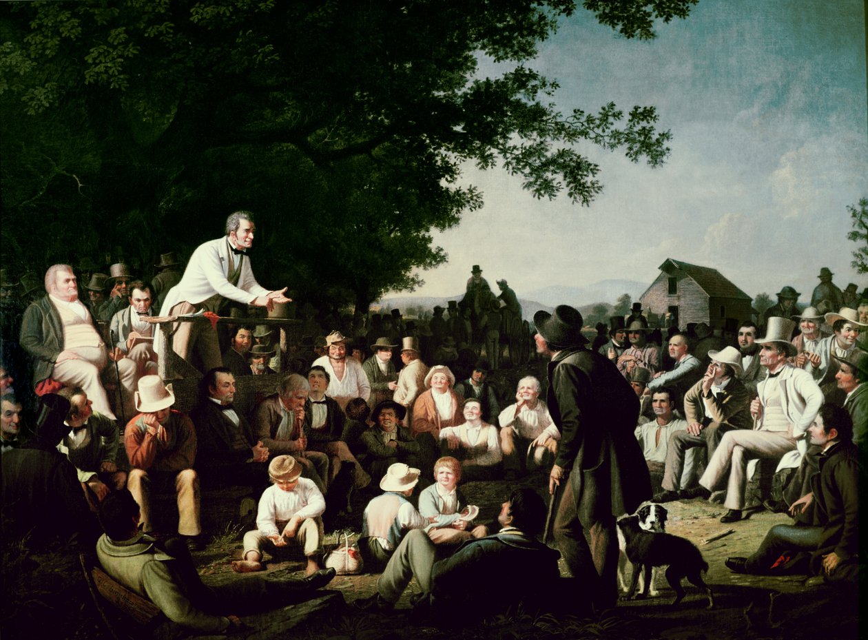 Stubben talar av George Caleb Bingham